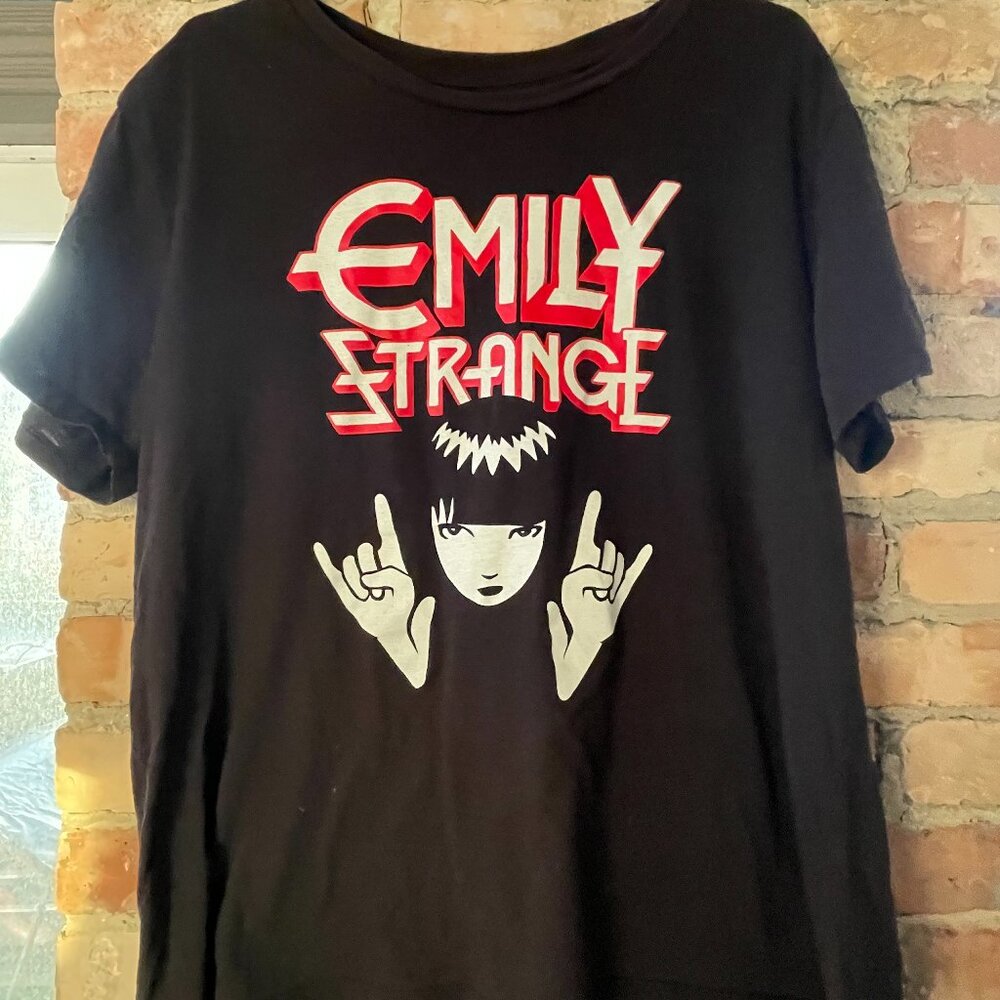 Vintage Emily the Strange Tshirt, Black, Large